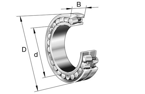 BEARING, 23030-E1A-XL-K-M