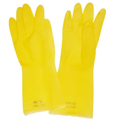 GLOVE LATEX YELLOW (M) SRSG403