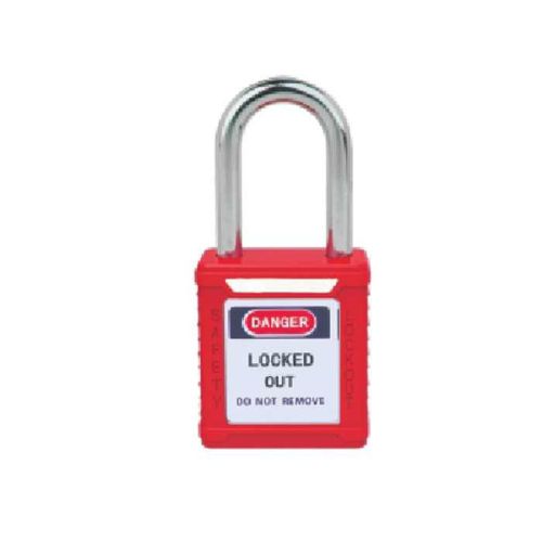 PADLOCK SHORT STEEL RED (KD) SRPSSSR