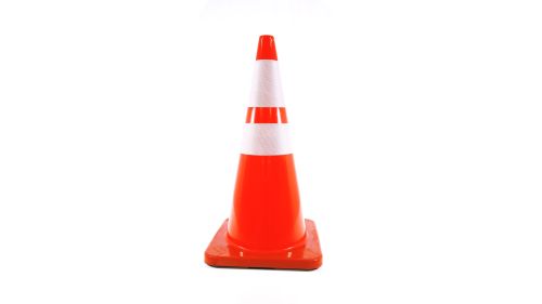 TRAFFIC CONE 70CM HEIGHT ORANGE PVC