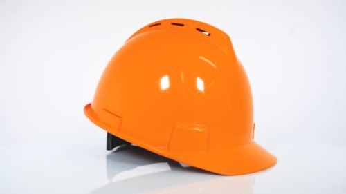 HELMET FRONT BRIM VENTED ORANGE SRHV10O