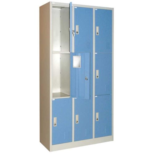 LOCKER 9 DOORS BLUE