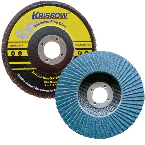 FLAP DISC ZIRCO.OXIDE 4INC #120 IRADZ43