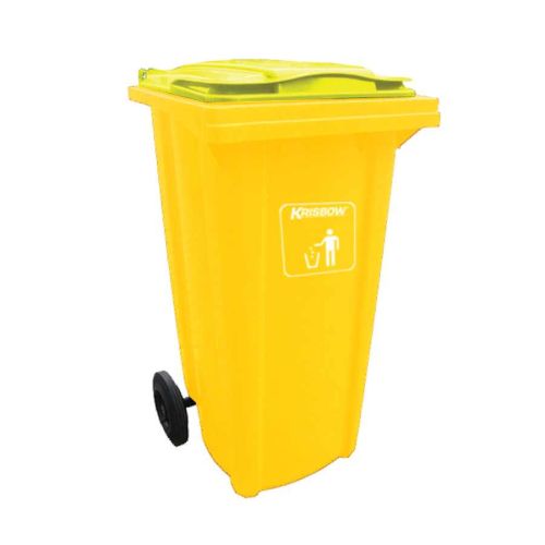 DUST BIN NEO YELLOW 120L WITH YELLOW LID