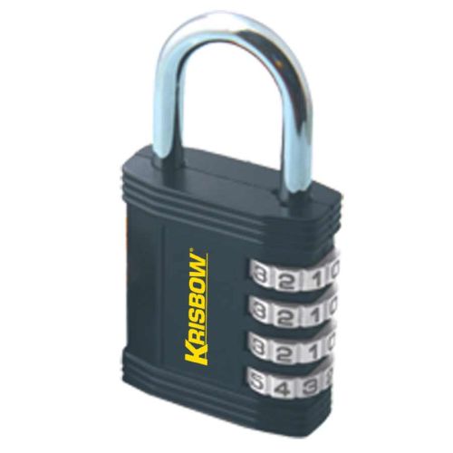 PADLOCK 4DIAL ZINE ALLOY BLK YF20610