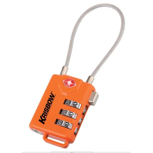 PADLOCK 3DIAL COMBINATION ORG TSA21105